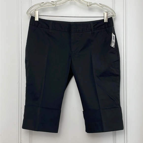 GAP STRETCH Bermuda Shorts black NWT mid rise semi vintage dead stock - Picture 1 of 14